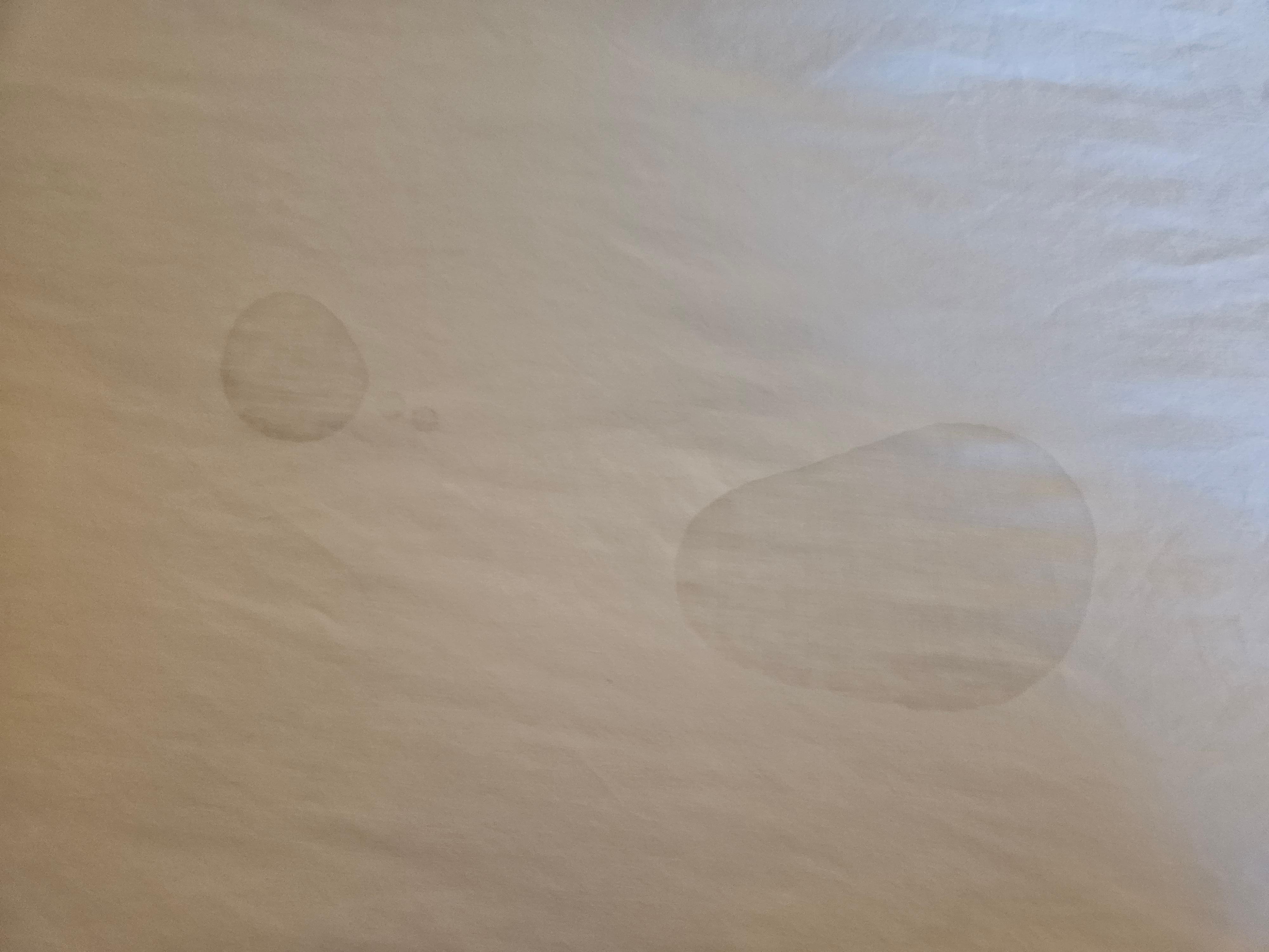 More stains on right hand side of the bed.