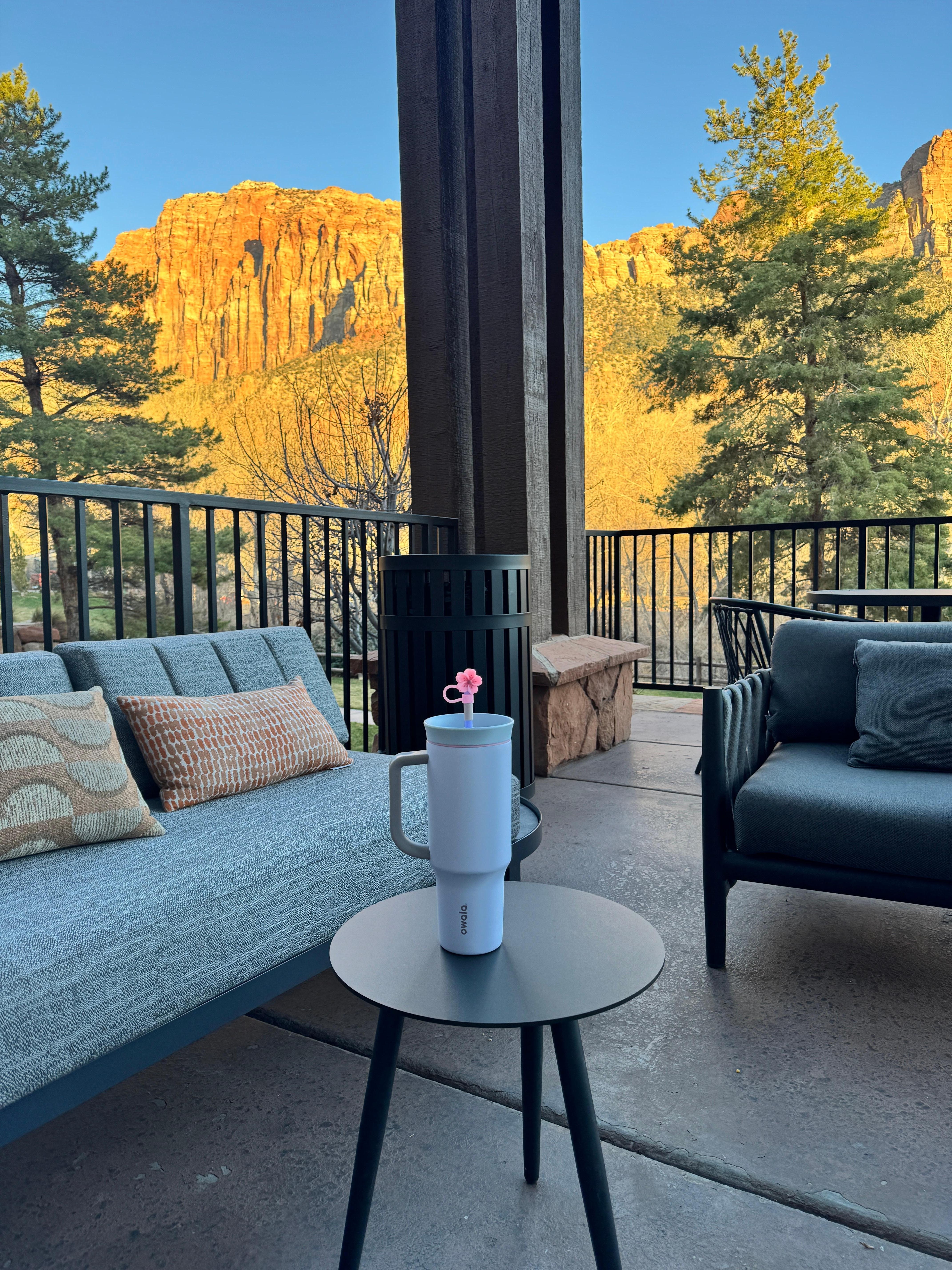 Outdoor lounging area that I loved! 