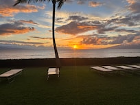 Sunset from our Mahana Appartment Patio