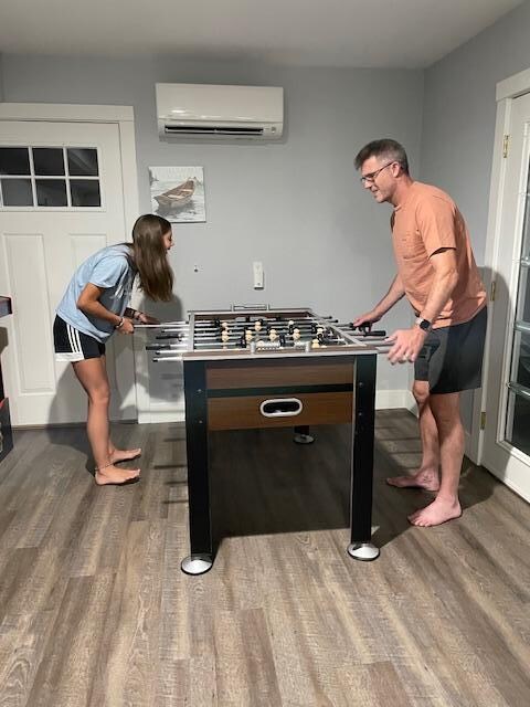The game room was a hit in the evenings after a day in the pool or at the lake.