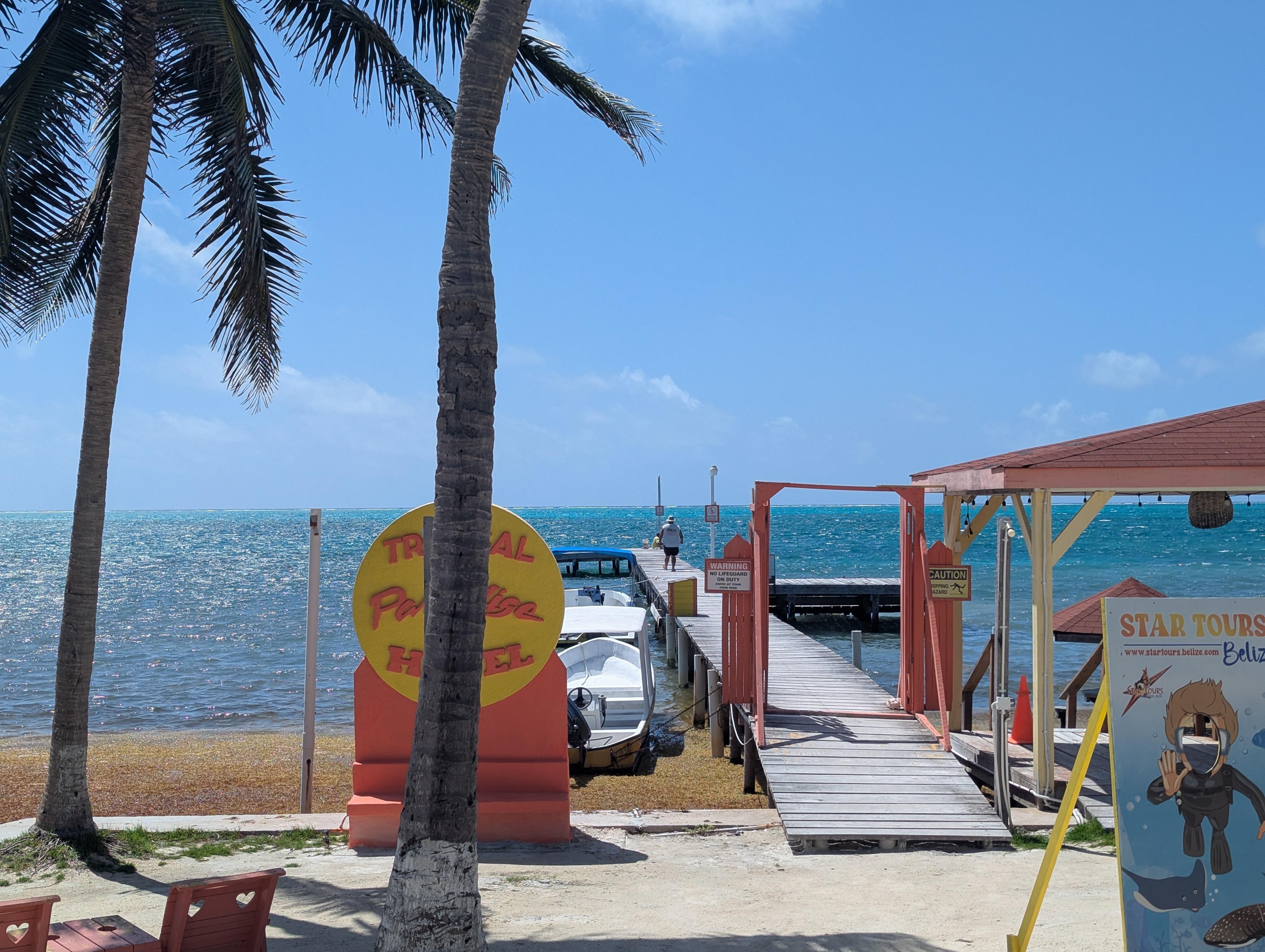 Hotel dock/ swimming area