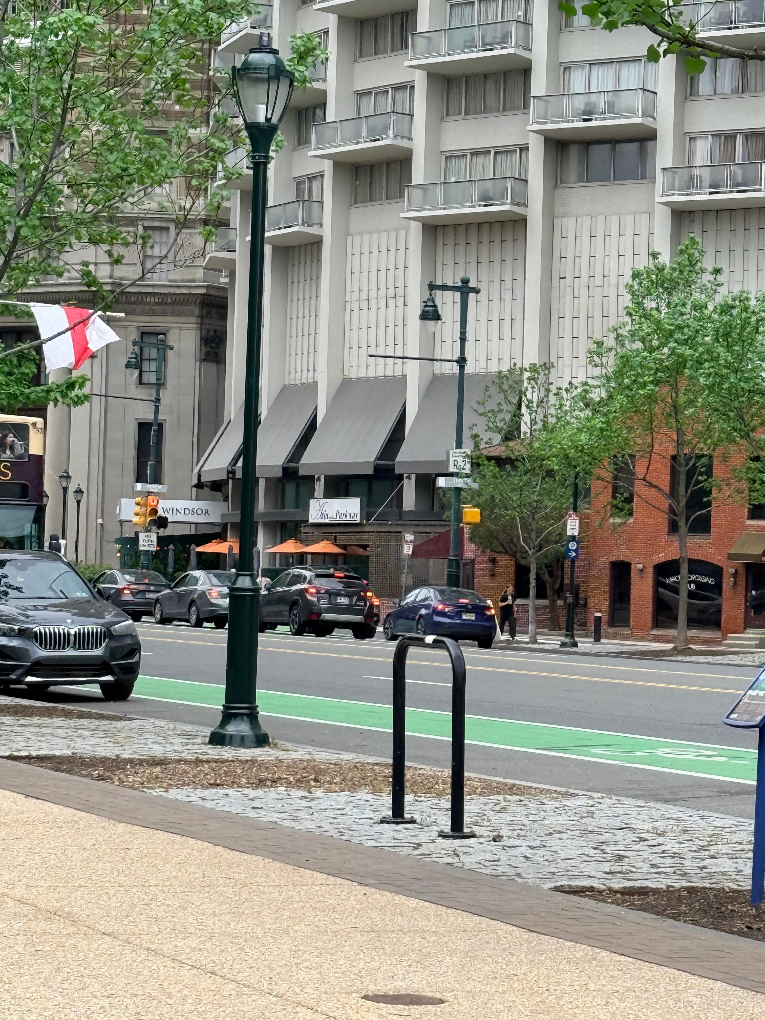 In front of Windsor Suites