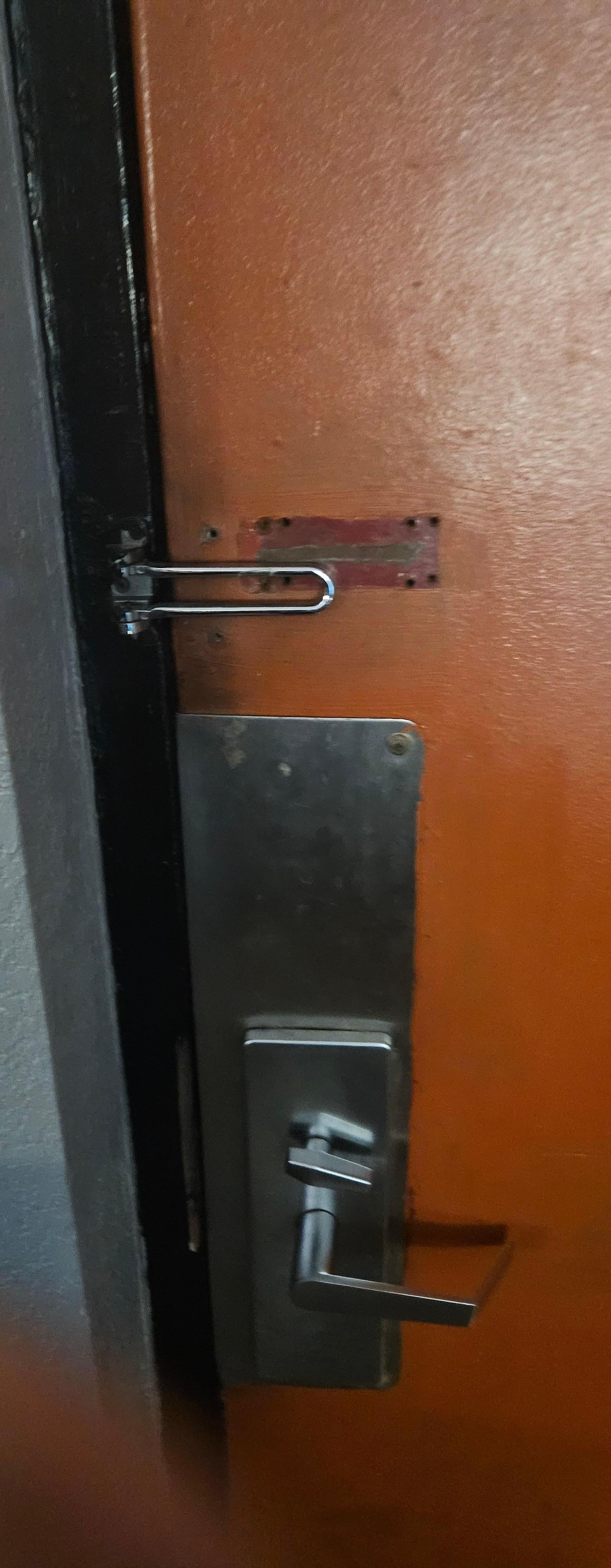 Broken front door lock