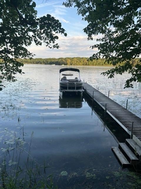 Dock with pontoon rented from local dealer