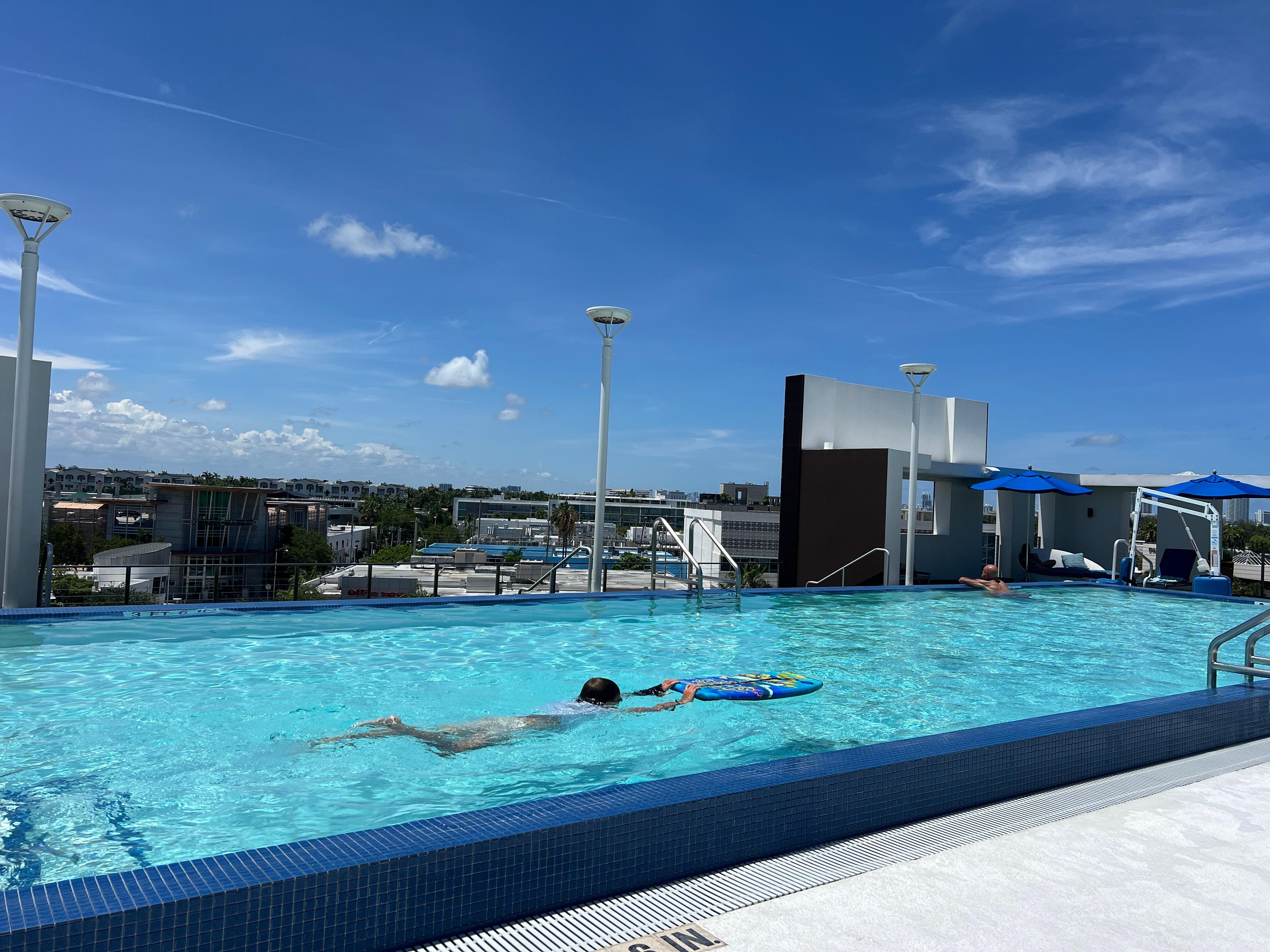 Rooftop pool