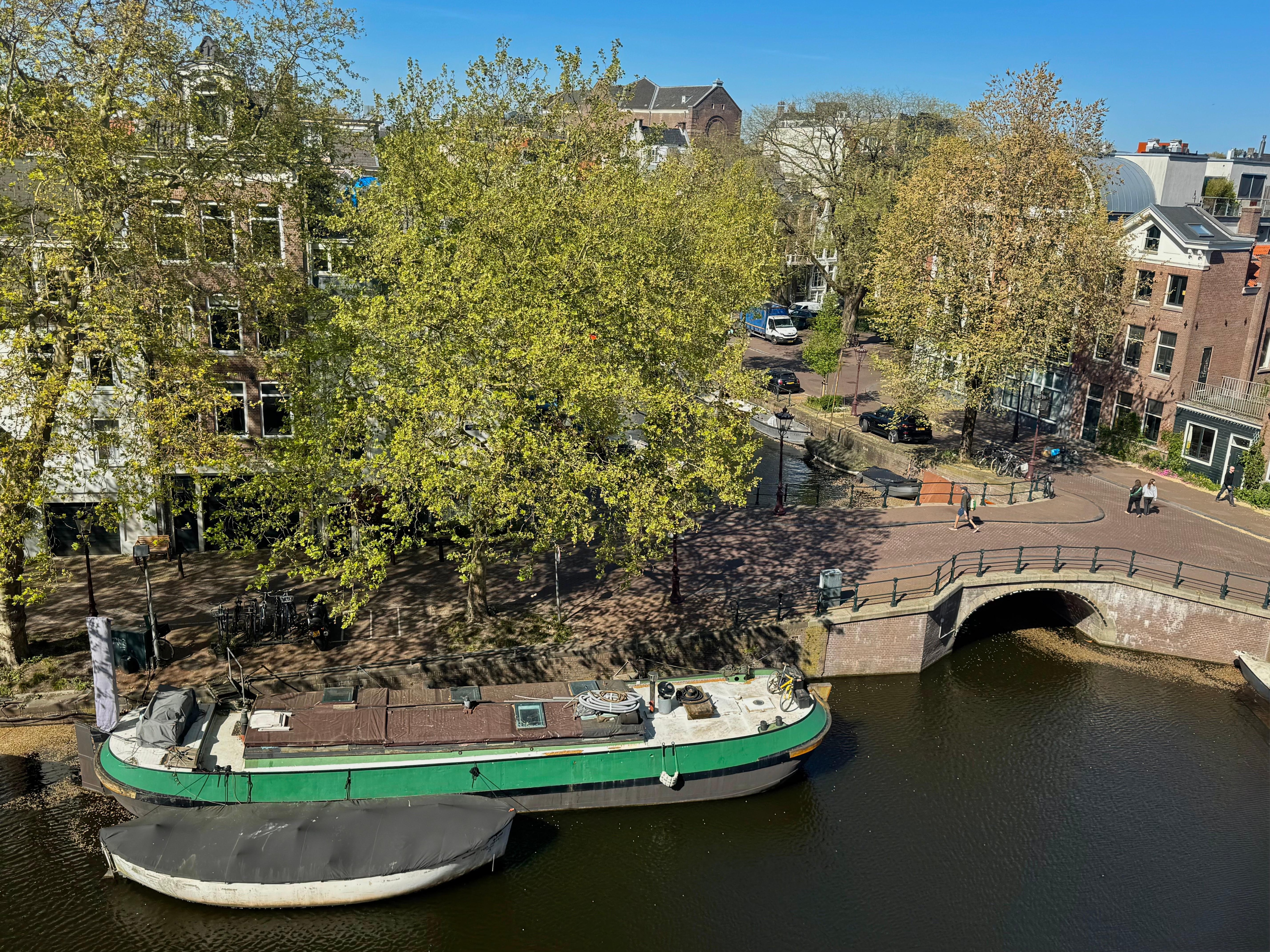 View from room 110 - canal view queen bedroom.