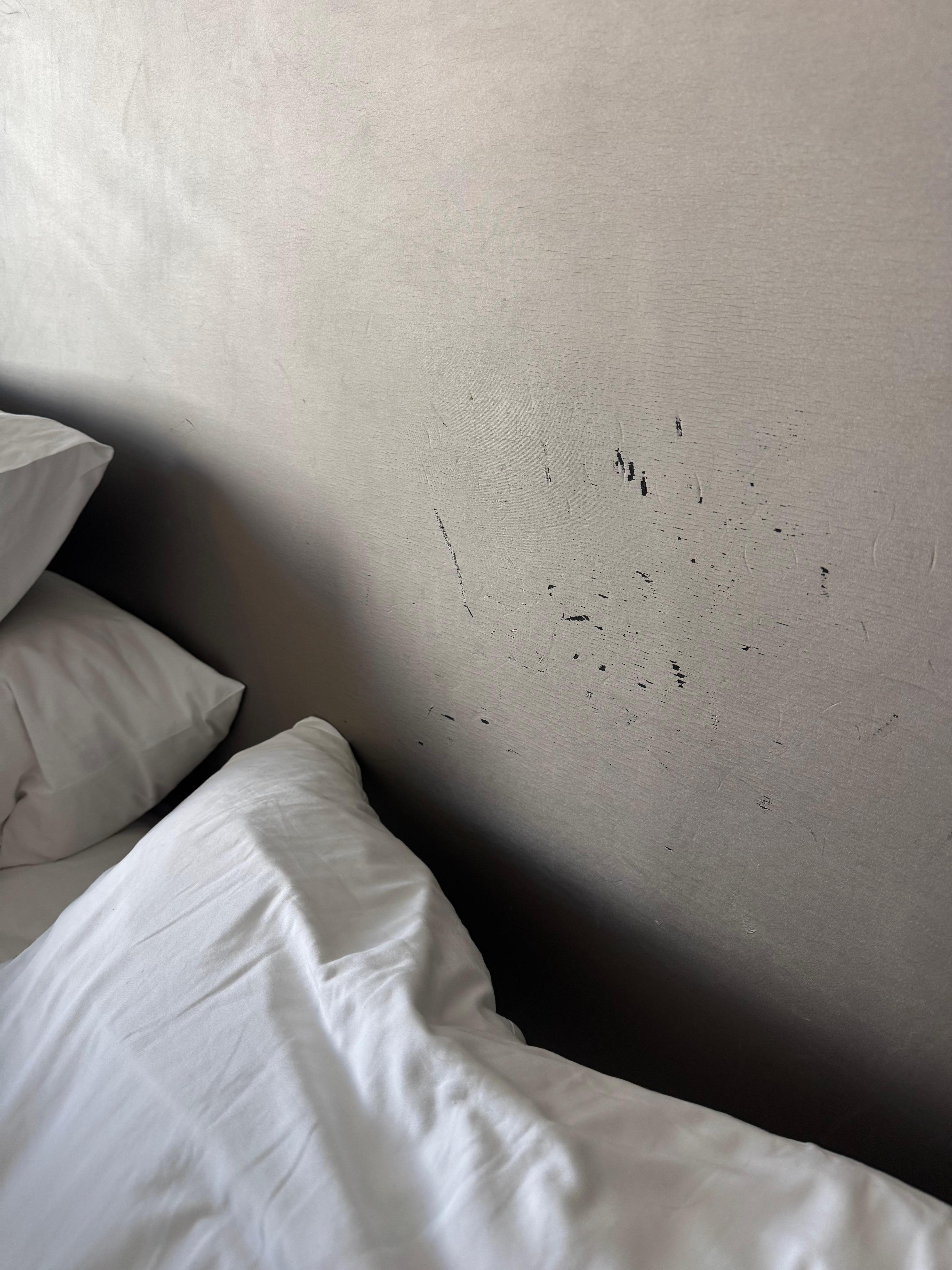 Headboard scratched up and tearing