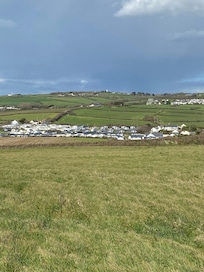 Campsite from coastal path