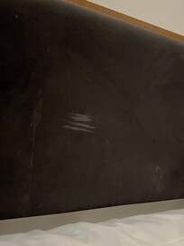 Bed headboard stains