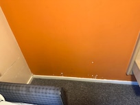 Marks all up the walls