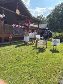 Surprised having the family there before our arrival.