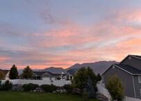 Dawn from the back deck.