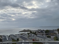 Blick von der oberen Terrasse