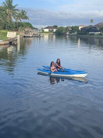 Kayaks were a lot of fun