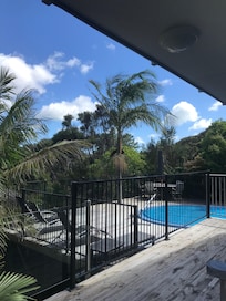 The pool and decking