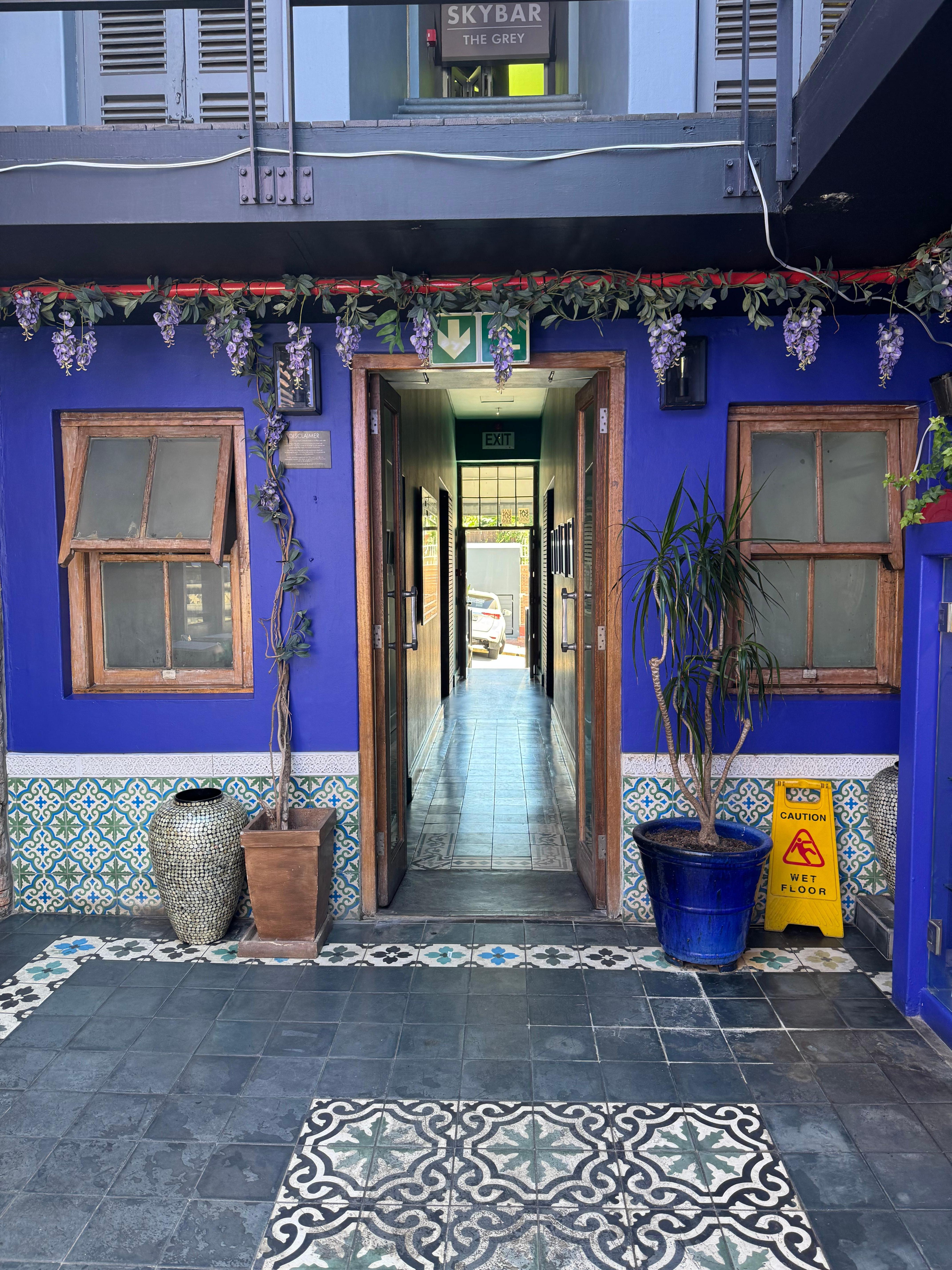 View from inner courtyard towards entrance