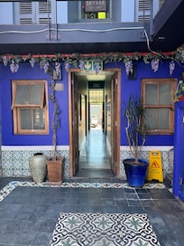 View from inner courtyard towards entrance