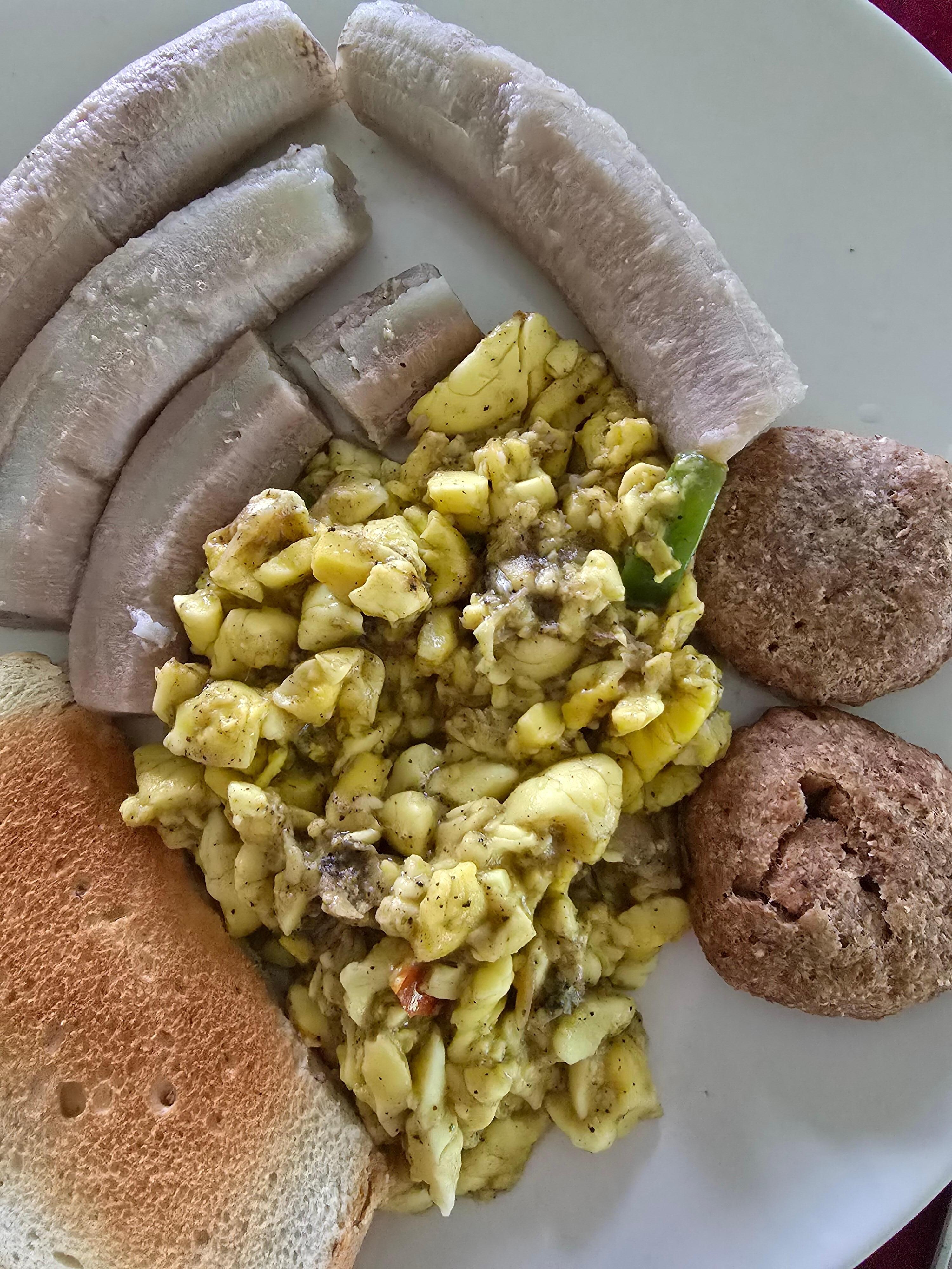 A 'proper' Jamaican breakfast, cooked by Lisa  