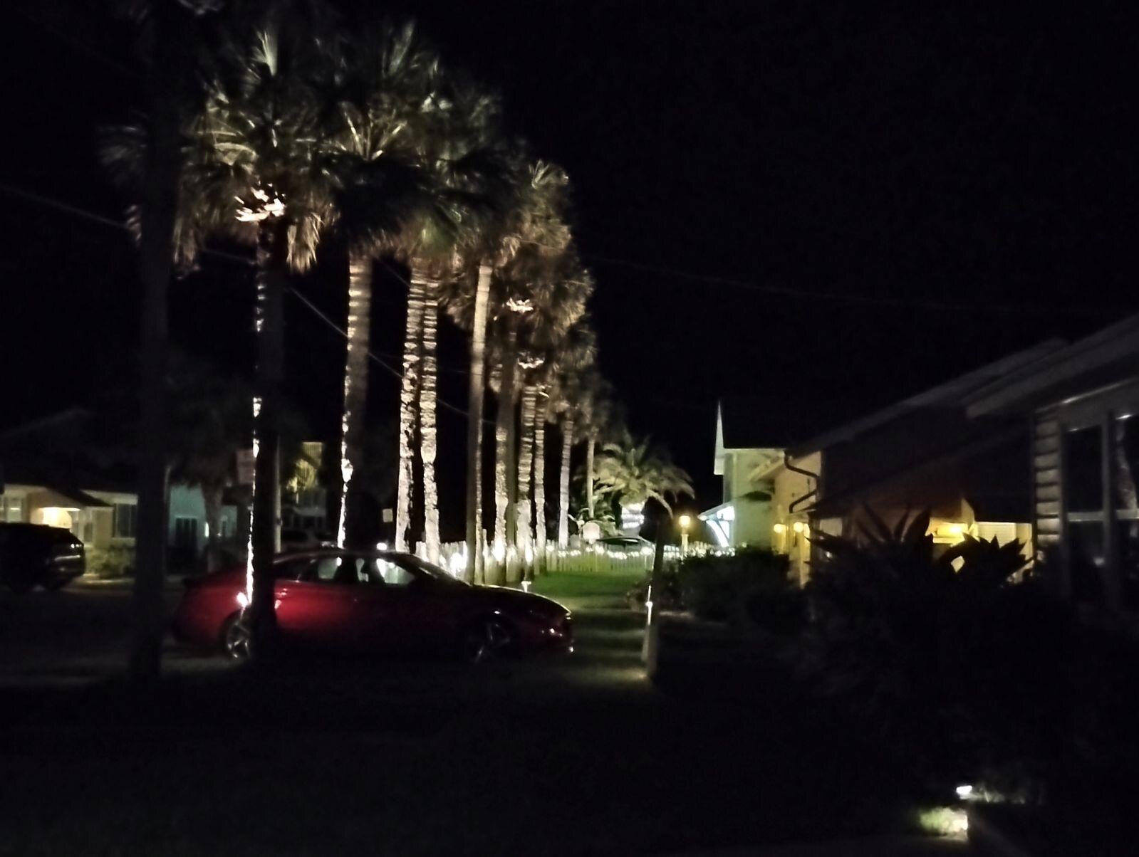 Night walk to the beach access 