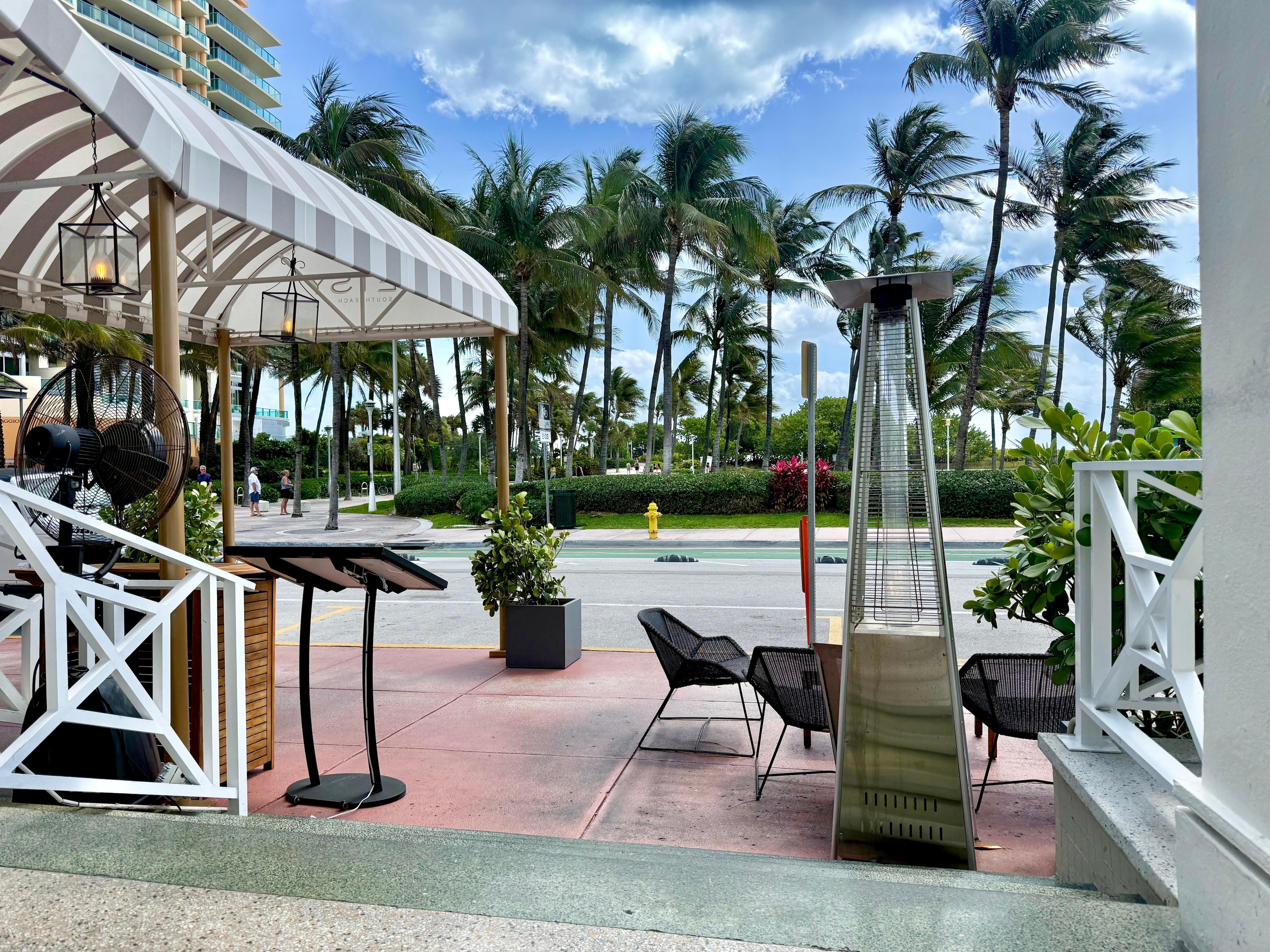 The view from the front veranda. 