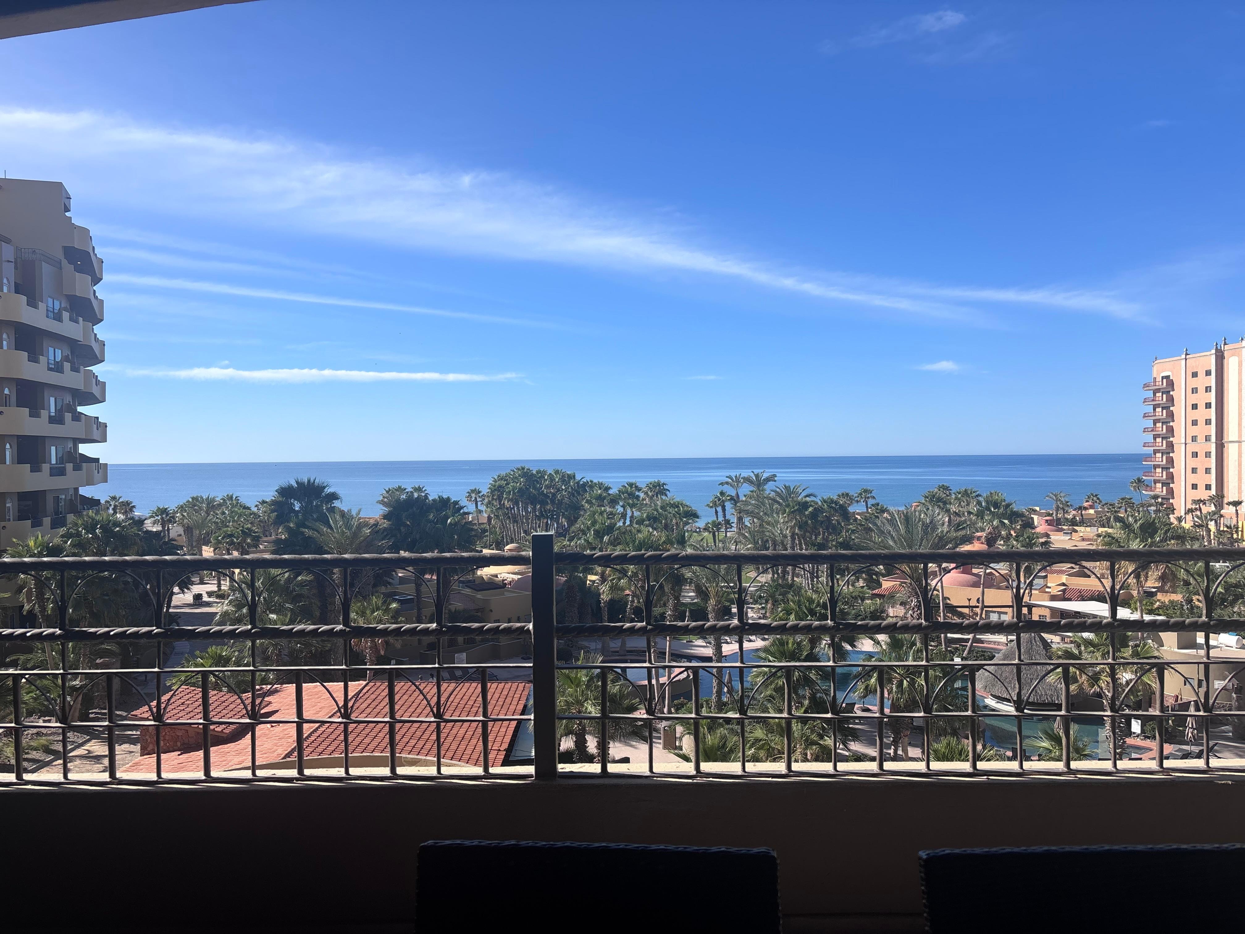 The view from the balcony. We enjoyed having coffee looking over the resort and beach before heading down to explore the tide pools. 