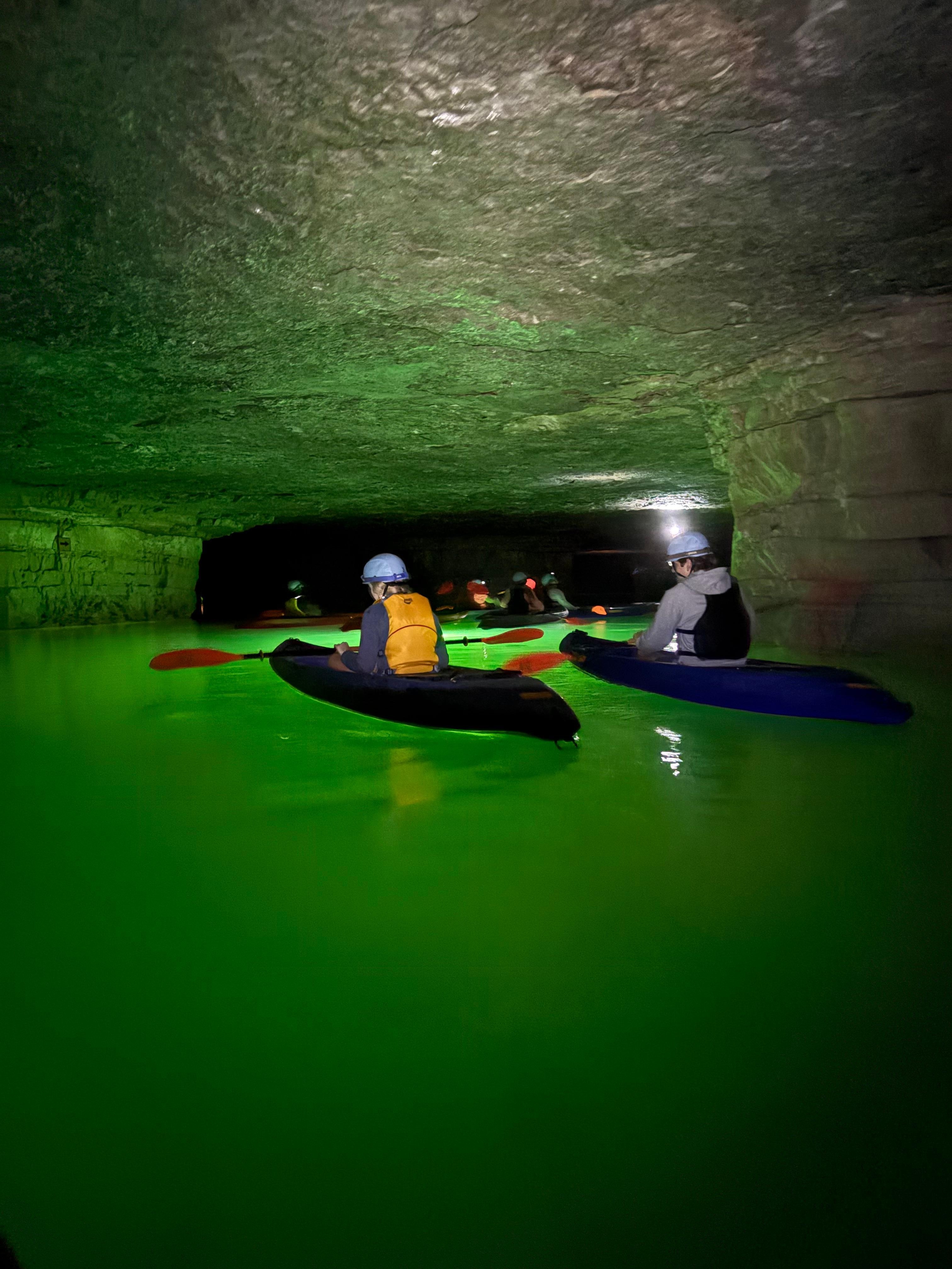Kayak in the cave