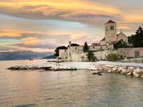 Church on the beach near Villa Rosa.