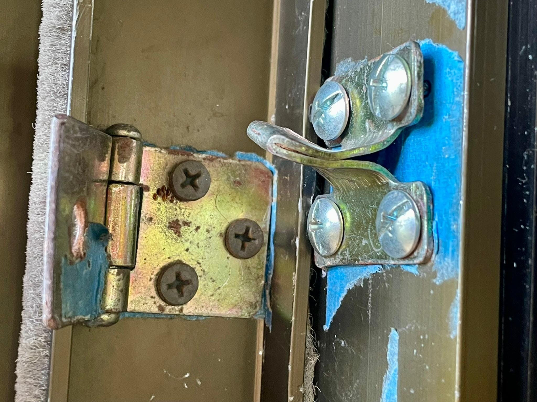 There are no security locks!  This is the main door lock that can be removed with a penknife in seconds.