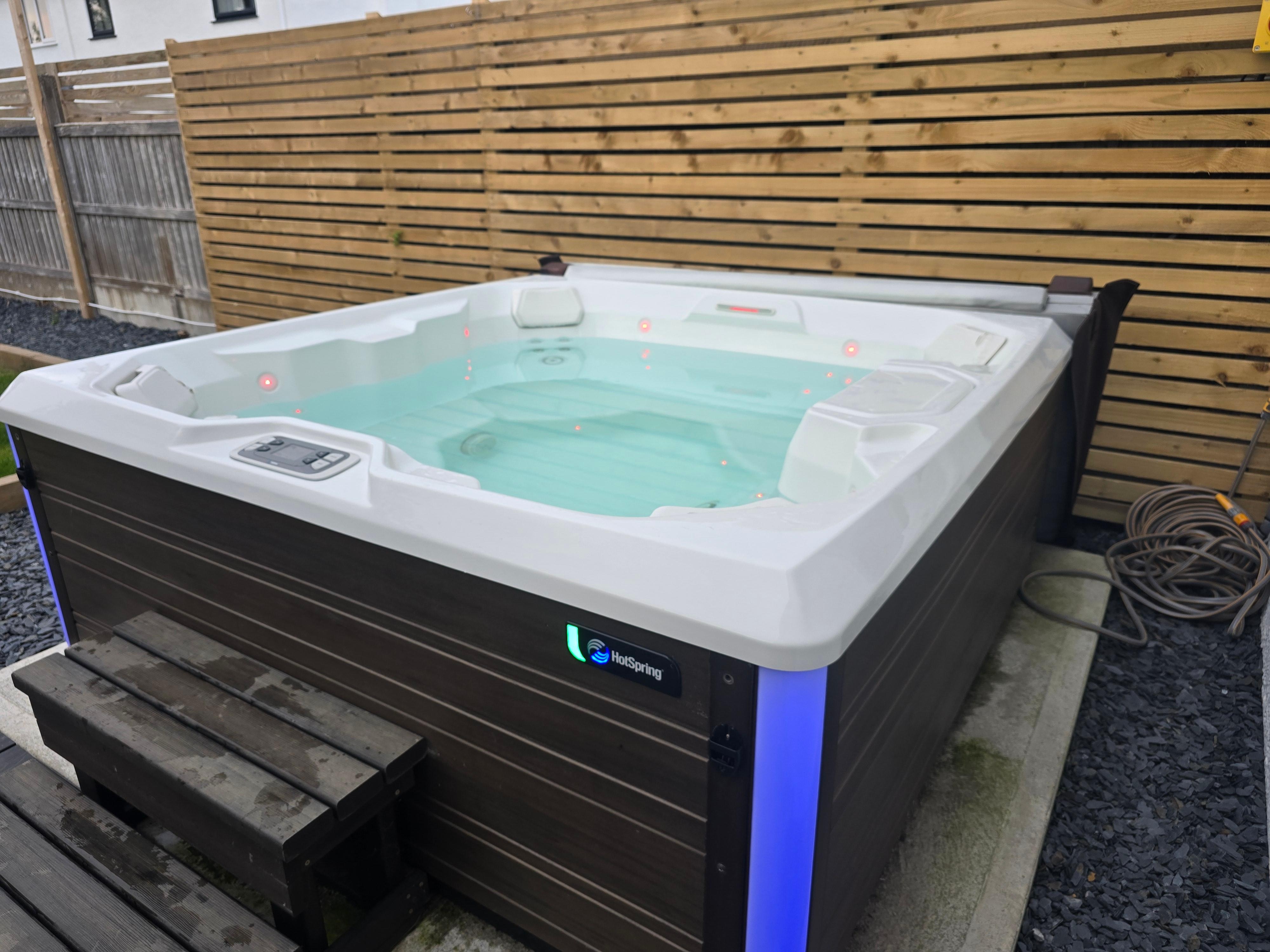 Beautifully warm and comfy hot tub