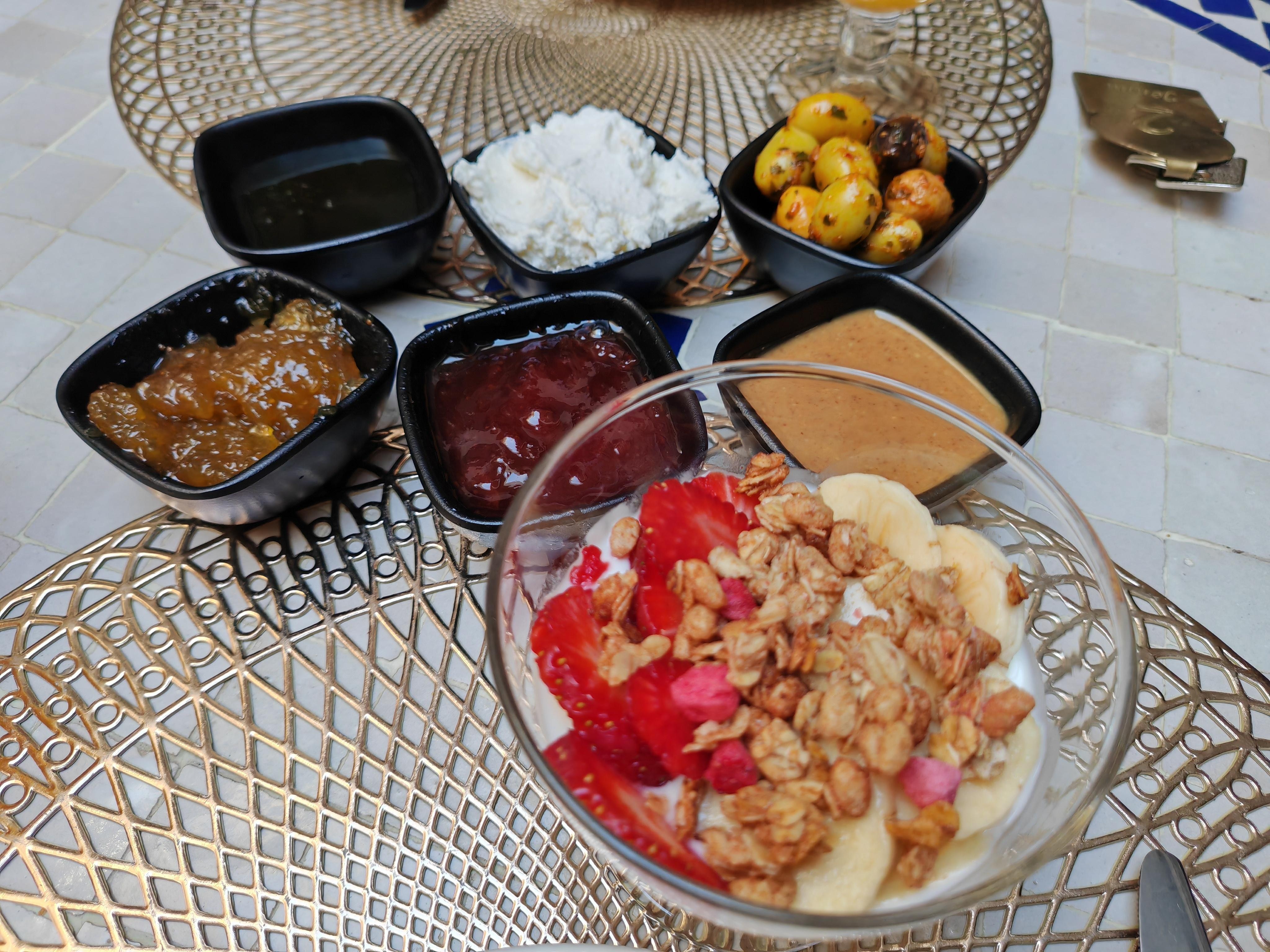 Part of the beautiful and freshly prepared breakfast 