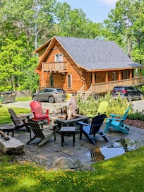 Bar Harbor Home and fire pit