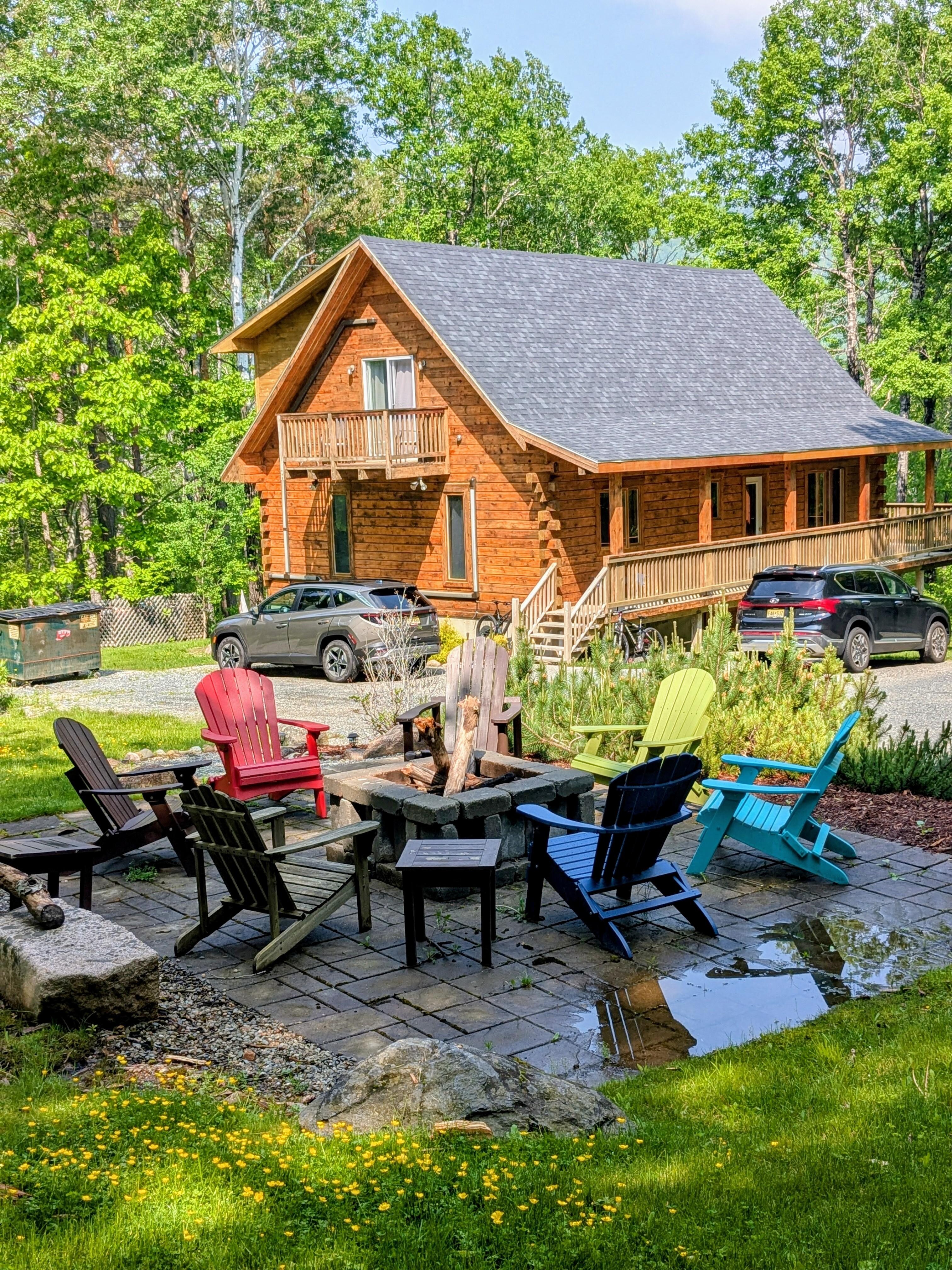 Bar Harbor Home and fire pit
