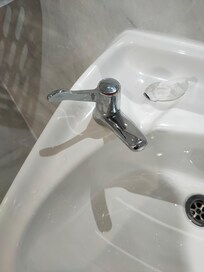 No hot water, tap fully on