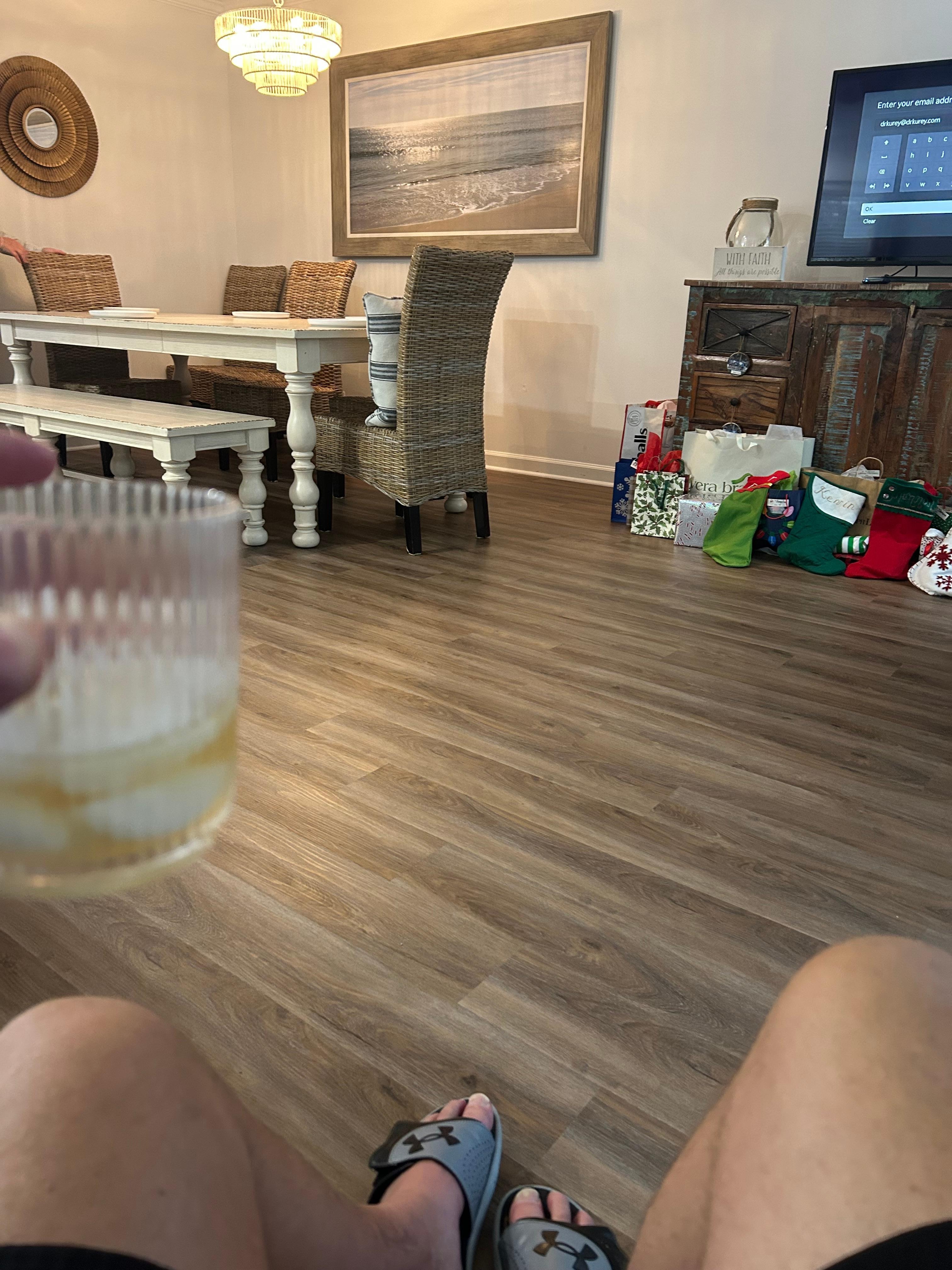 Relaxing with a drink