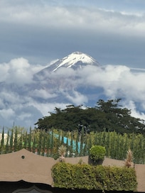 Vista desde restaurante al Pico de Orizaba