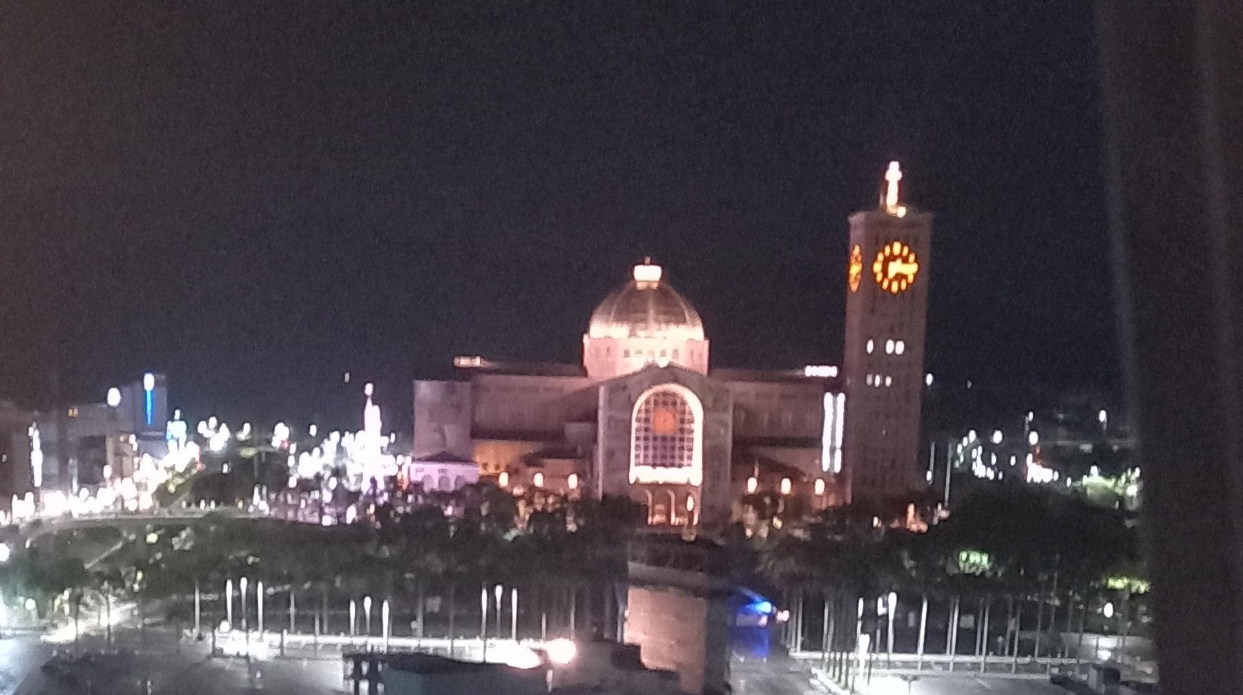 Vista da cobertura do hotel (restaurante).