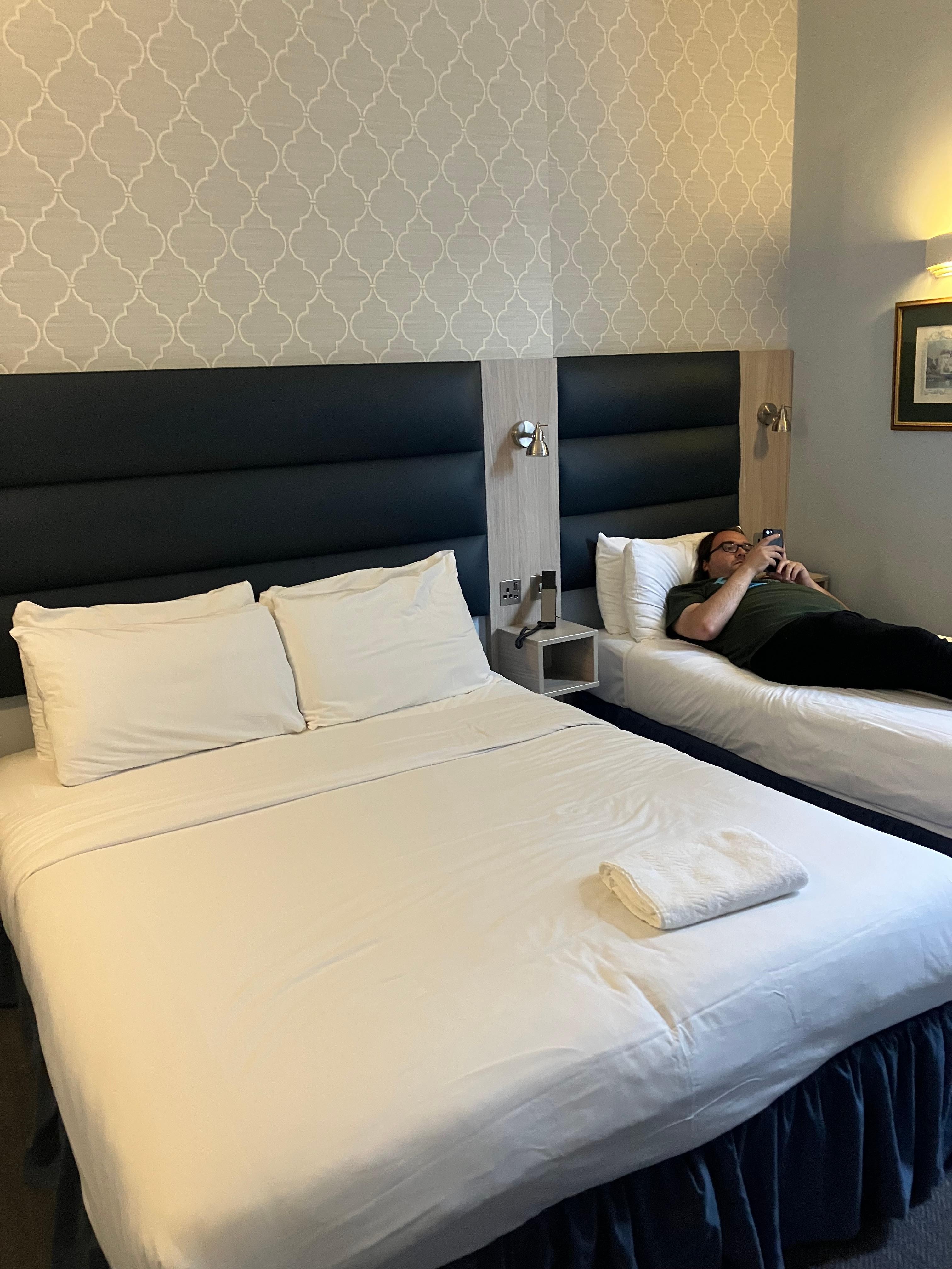 Our triple room on the ground floor.