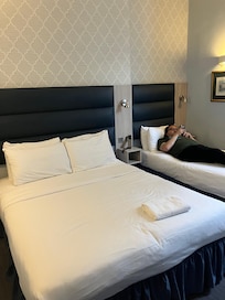 Our triple room on the ground floor.