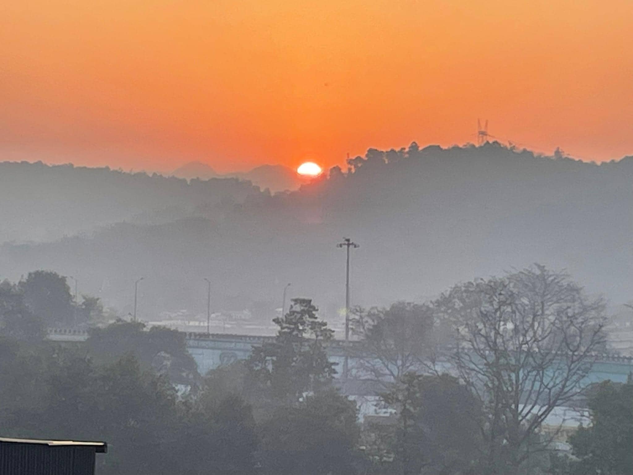 Sunrise over the Ganges