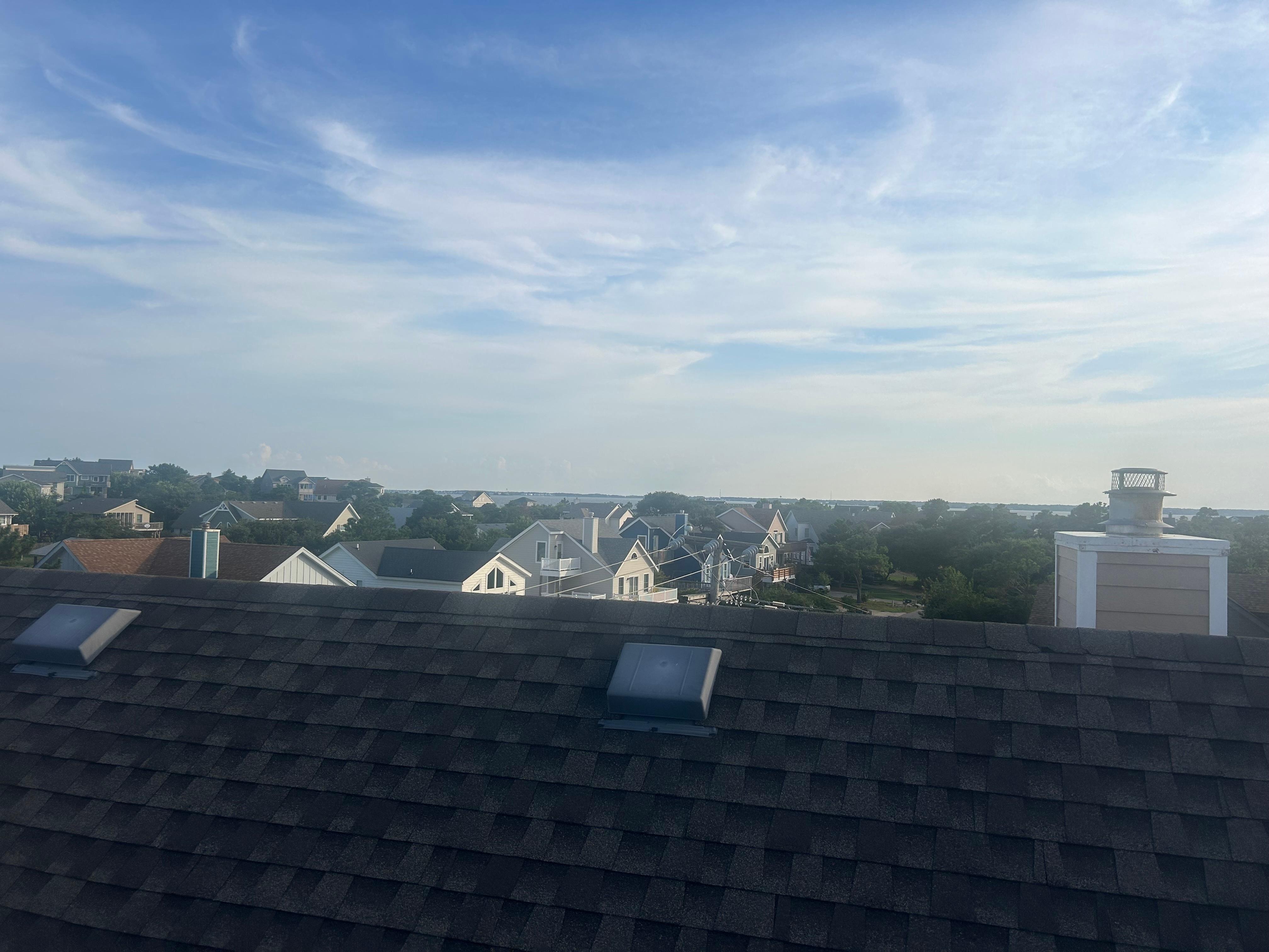 View from the top deck