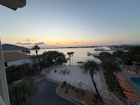 View from 4th floor outside our room with Bay View