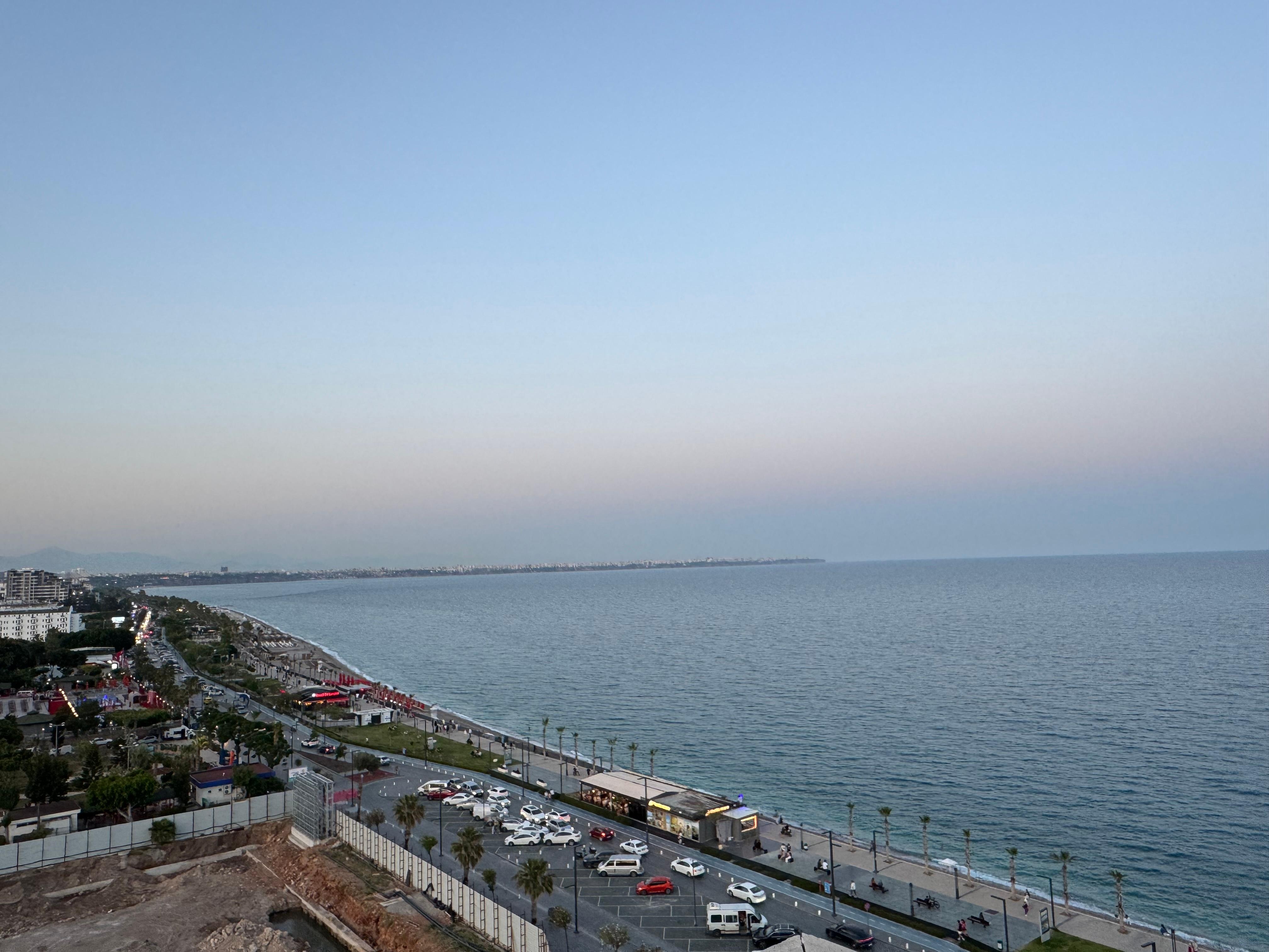 The view from rooftop restaurant 