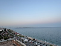 The view from rooftop restaurant