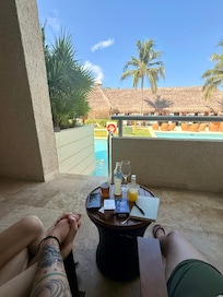 our swim up room