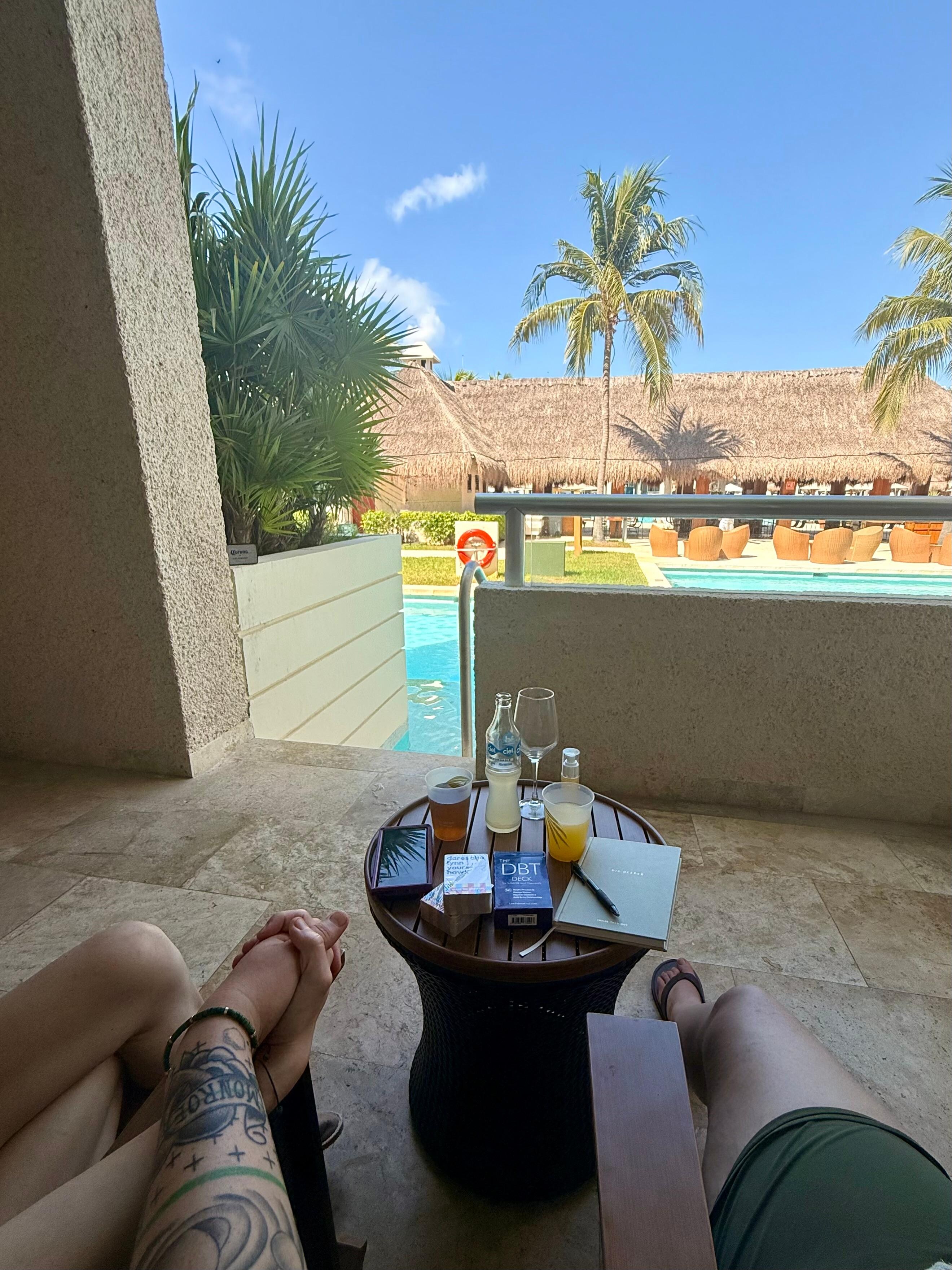 our swim up room