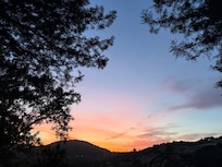 Sunset view from the deck