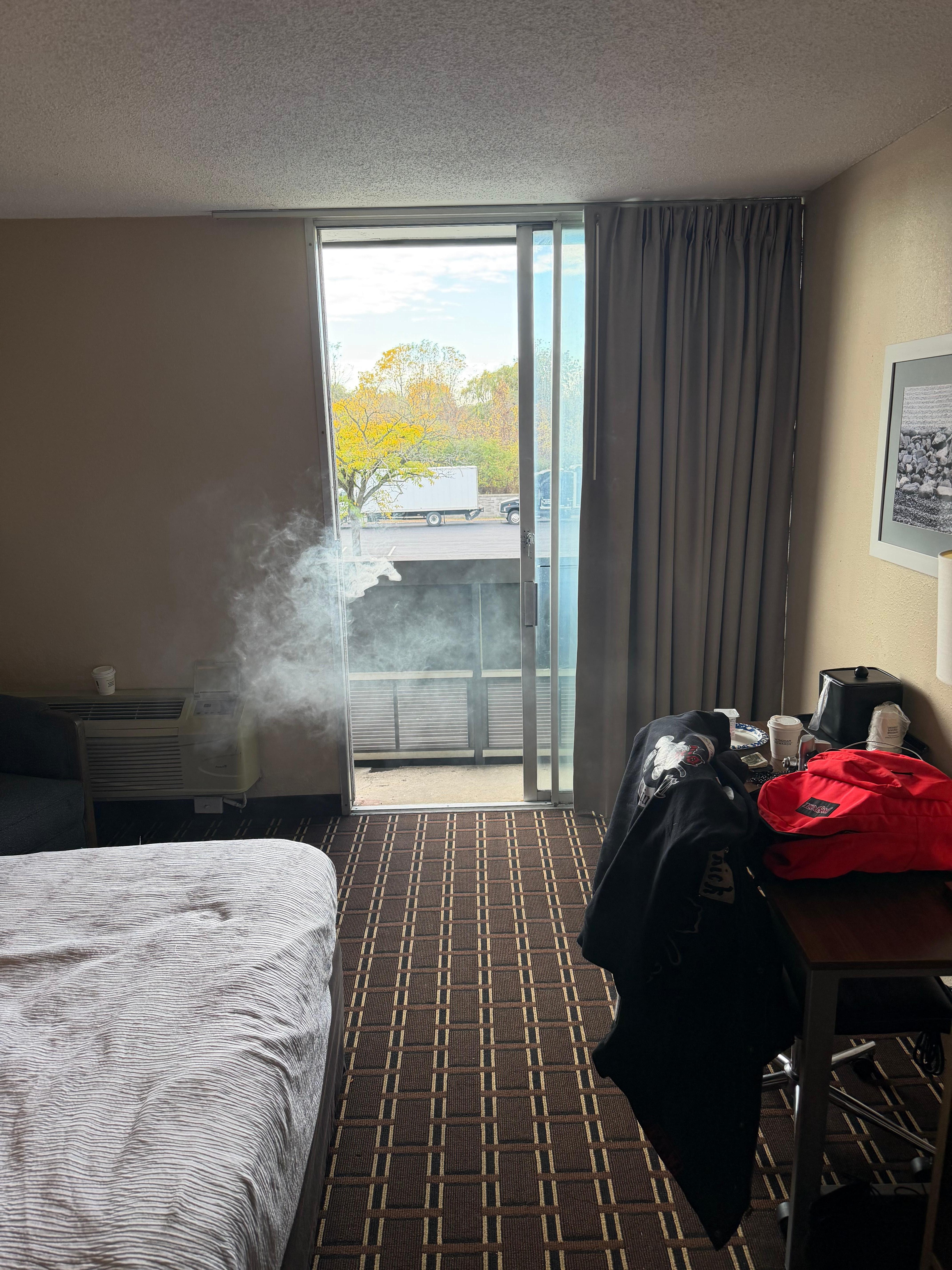 Microwave caught fire room, smelt burnt for the rest of my stay