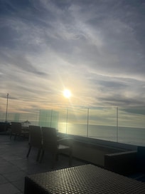 View from social hour 6-7 on the rooftop. Snacks and drinks!!