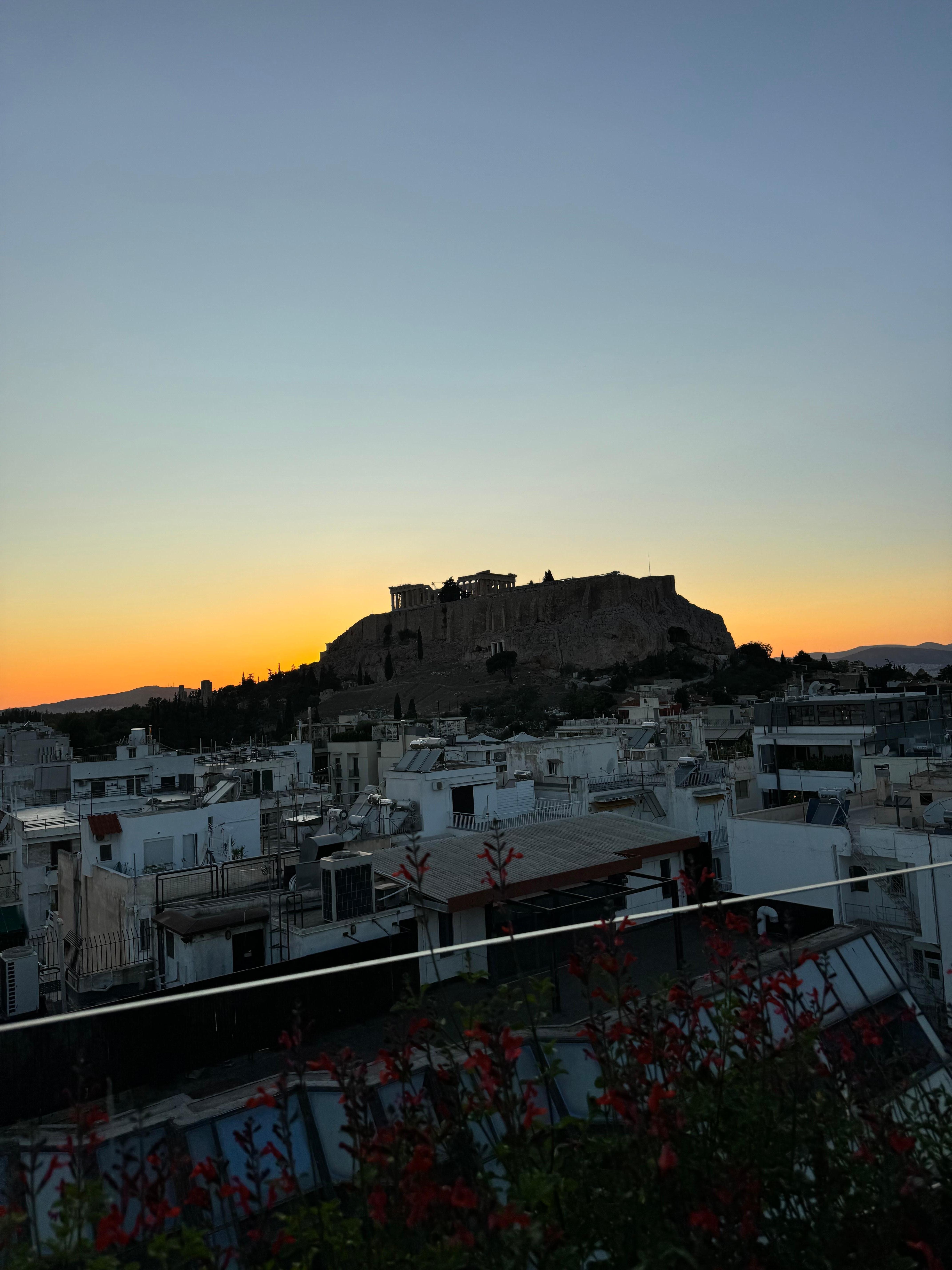 View from the rooftop restaurant 