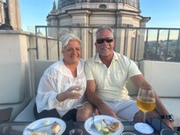 Rooftop bar sunset